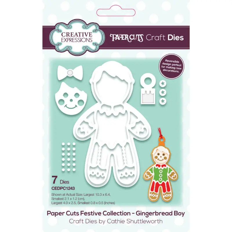 Creative Expressions Paper Cuts Festive Gingerbread Boy Craft Die 1