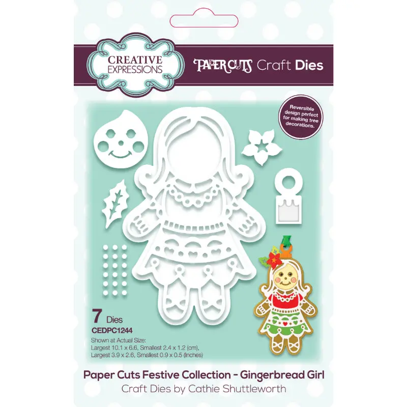 Creative Expressions Paper Cuts Festive Gingerbread Girl Craft Die 1