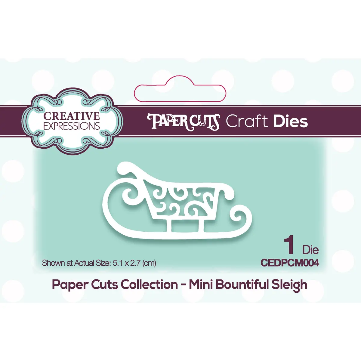 Paper Cuts Mini Bountiful Sleigh 1