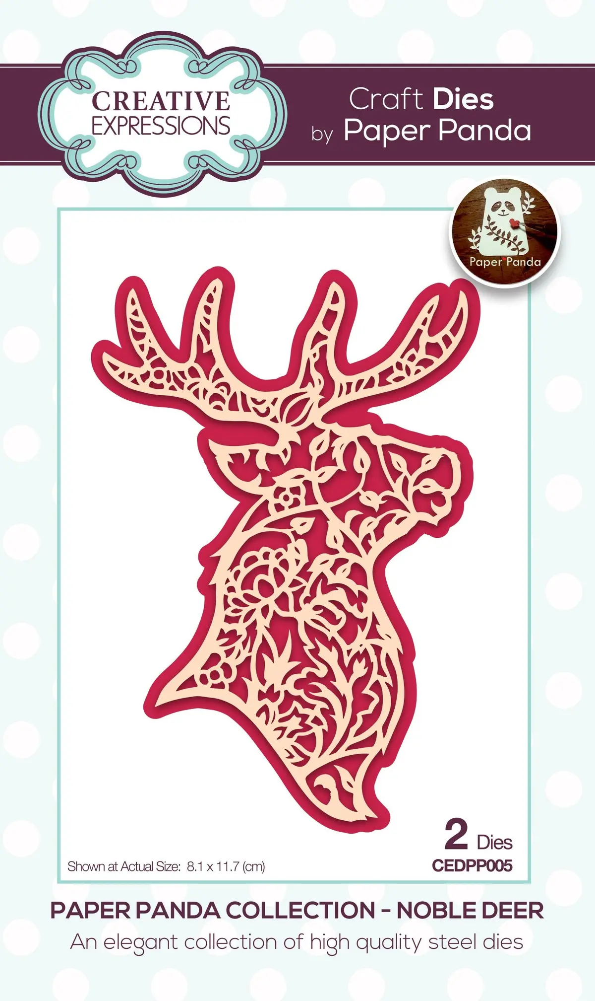 Paper Panda Noble Deer Craft Die 1