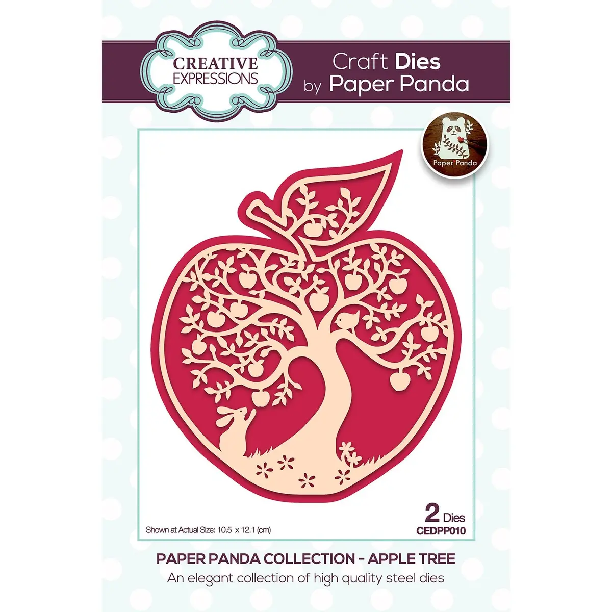Paper Panda Apple Tree Craft Die 1