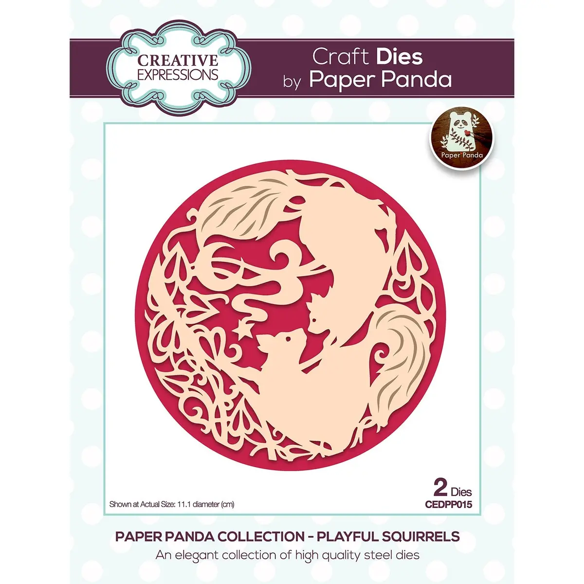 Paper Panda Playful Squirrels Craft Die 1