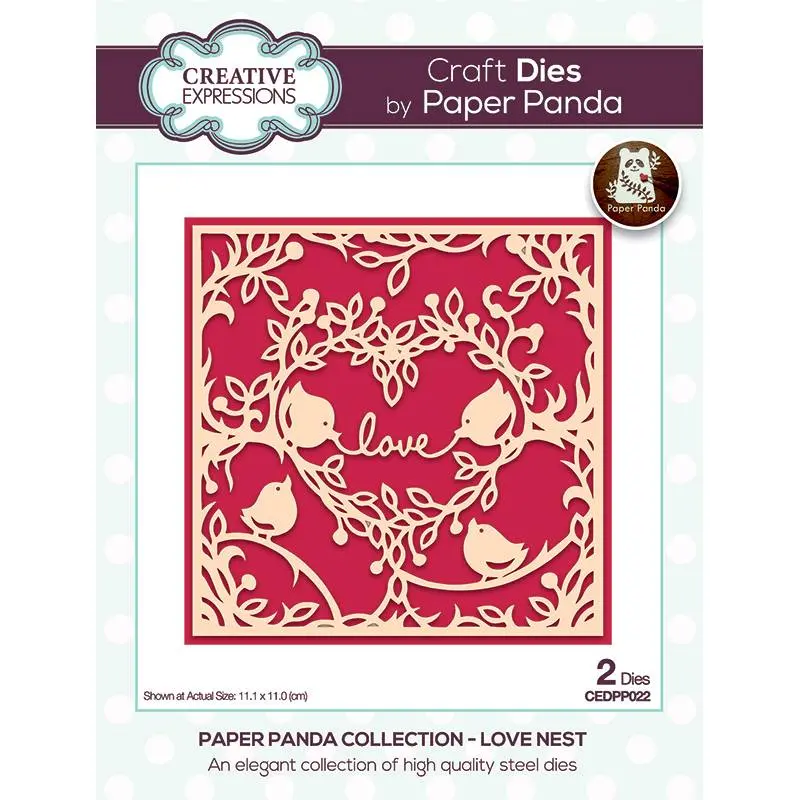 Paper Panda Love Nest Craft Die 1