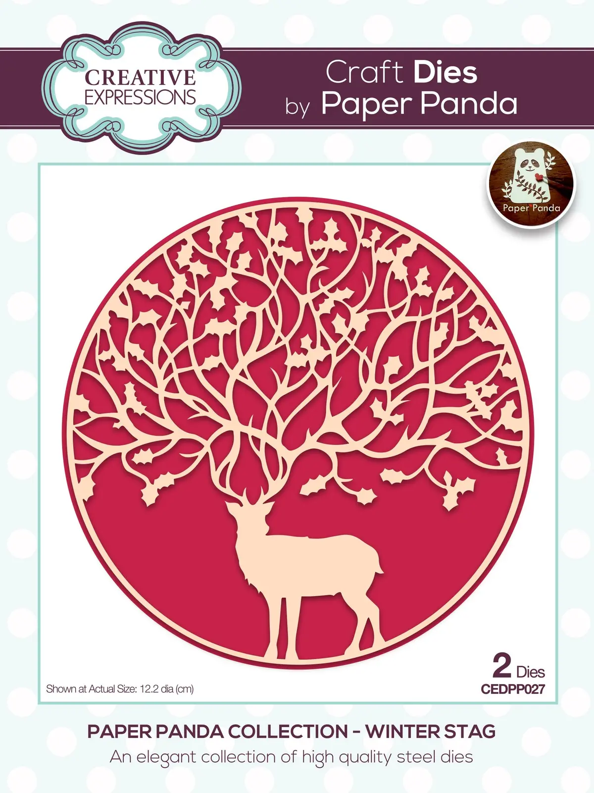 Creative Expressions Paper Panda Winter Stag Craft Die 1