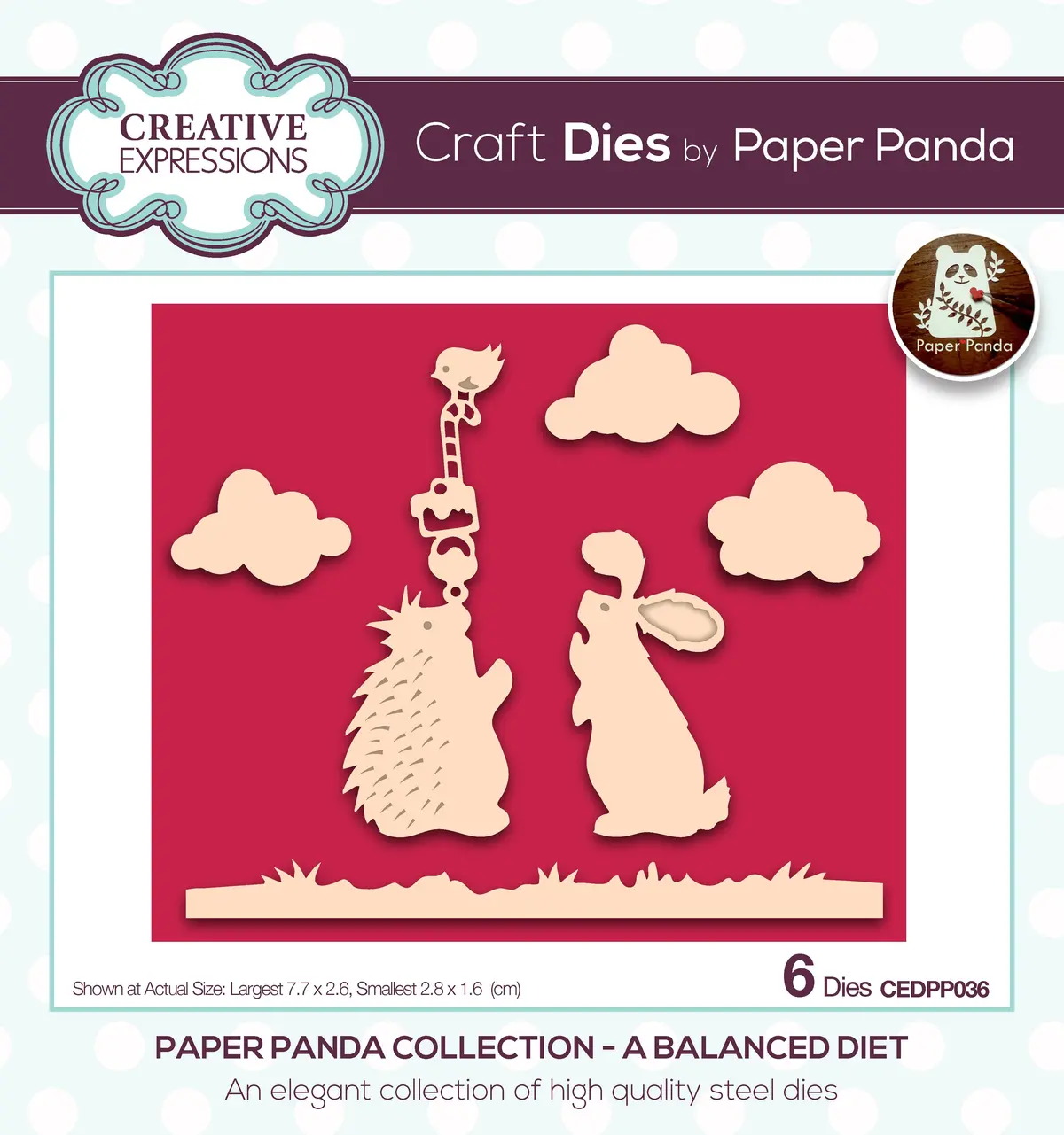 Creative Expressions Paper Panda A Balanced Diet Craft Die 1