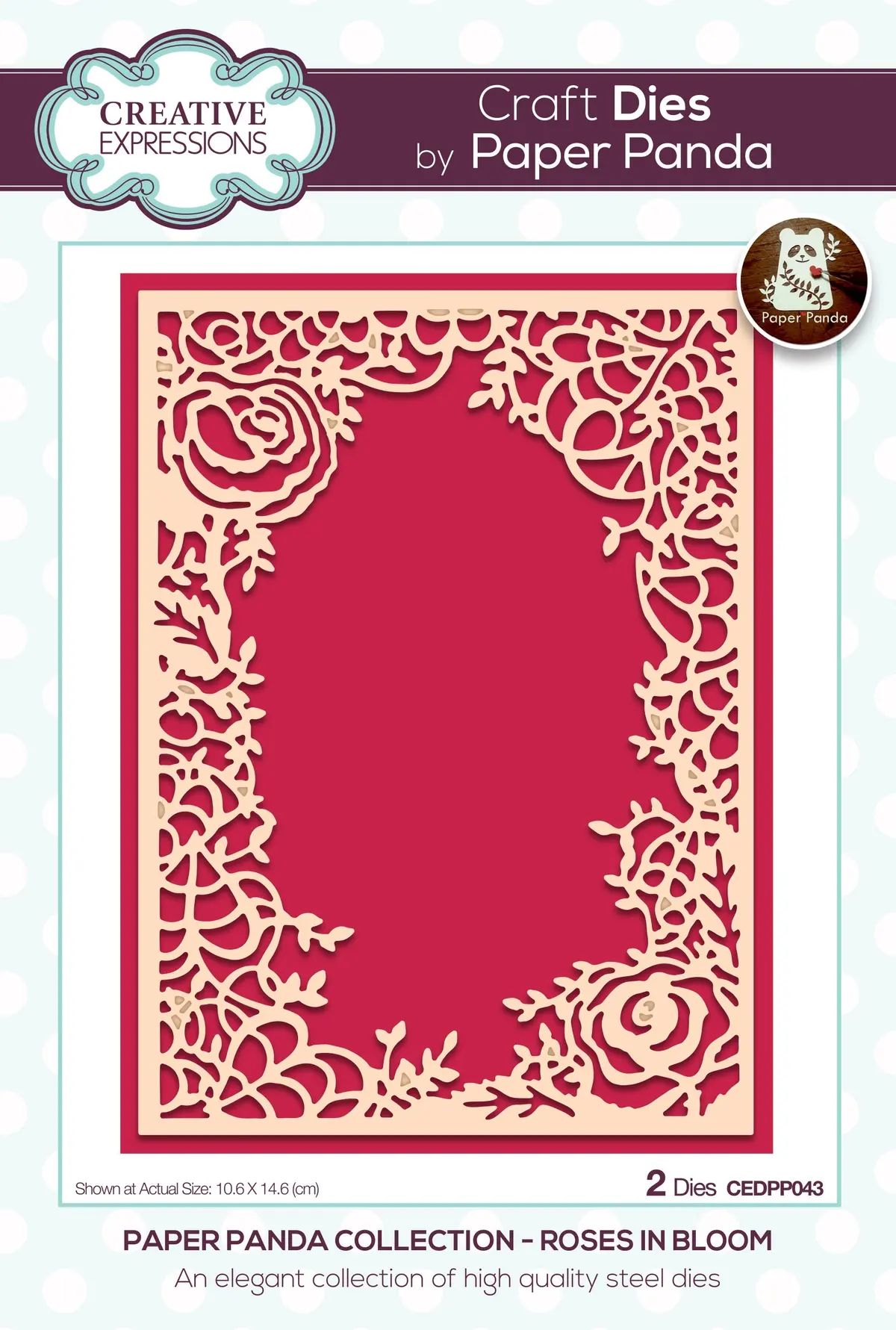 Creative Expressions Paper Panda Roses In Bloom Craft Die 1