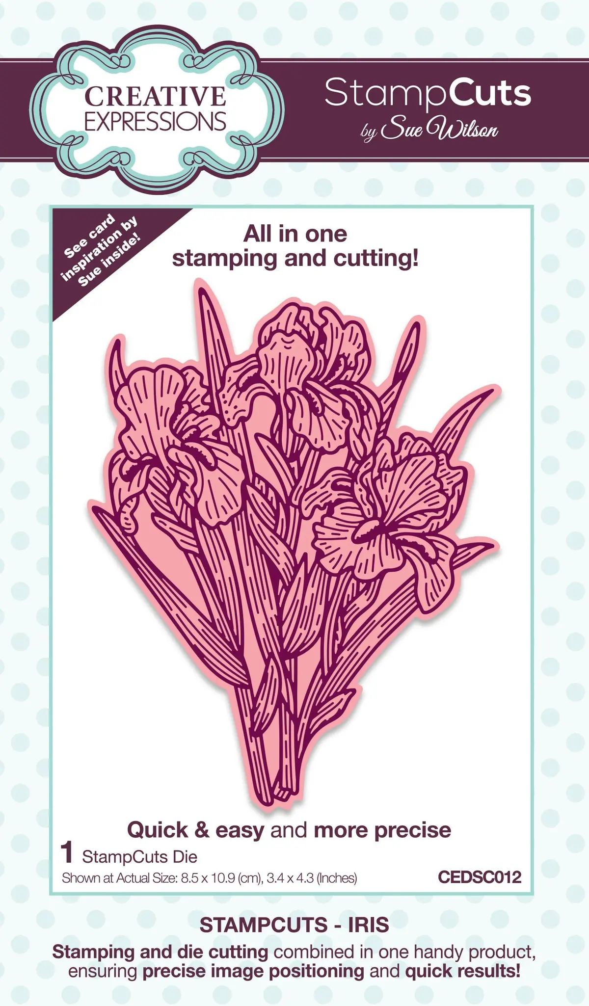 Creative Expressions Sue Wilson Iris Stampcuts Craft Die 1
