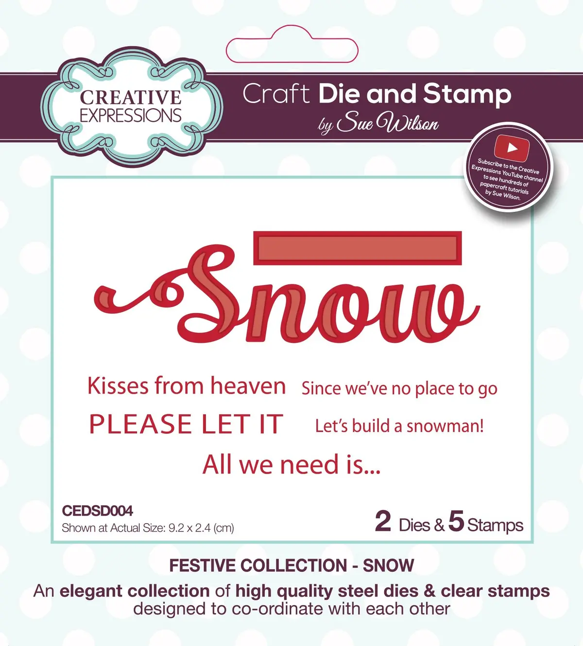 Dies By Sue Wilson Festive Snow 1
