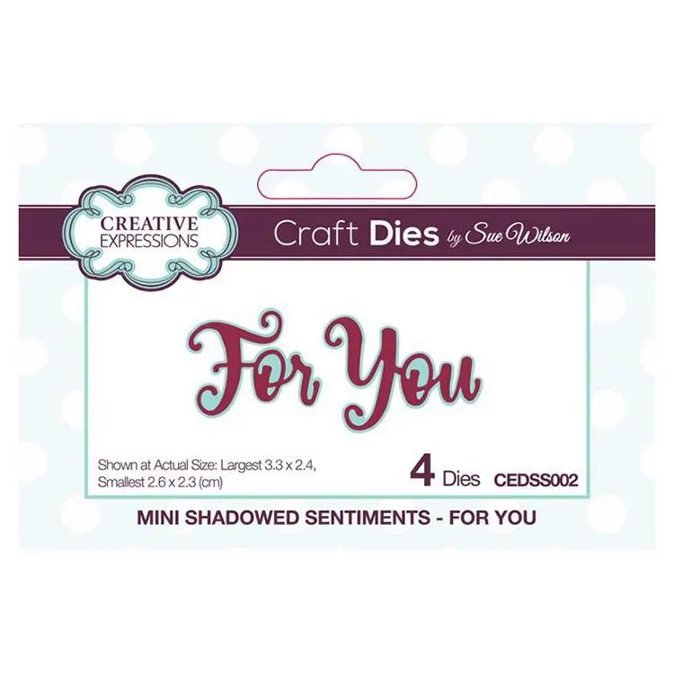 Creative Expressions Mini Shadowed Sentiments For You 1