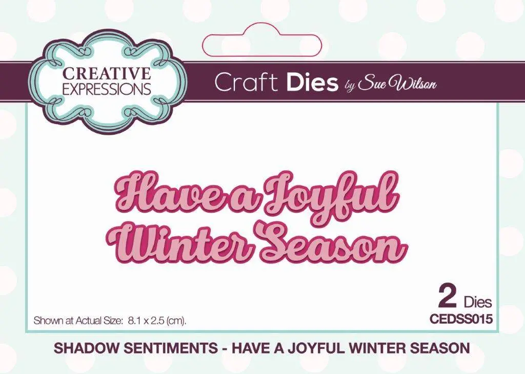 Dies By Sue Wilson Shadowed Sentiments Have A Joyful Winter Season 1
