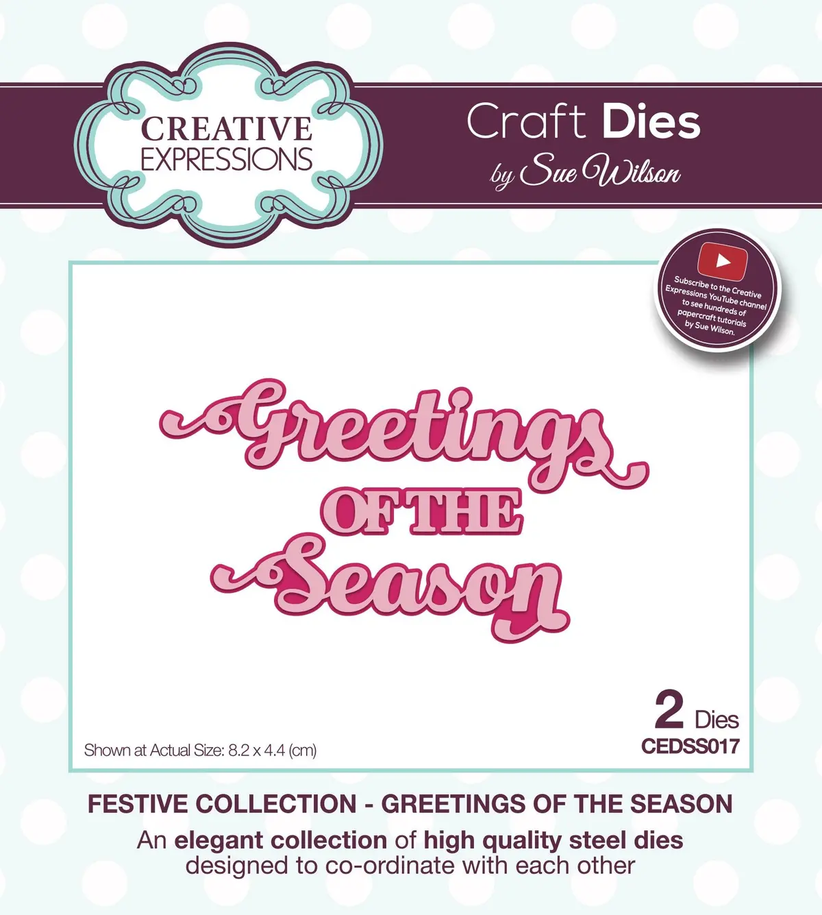 Dies By Sue Wilson Festive Greetings Of The Season 1