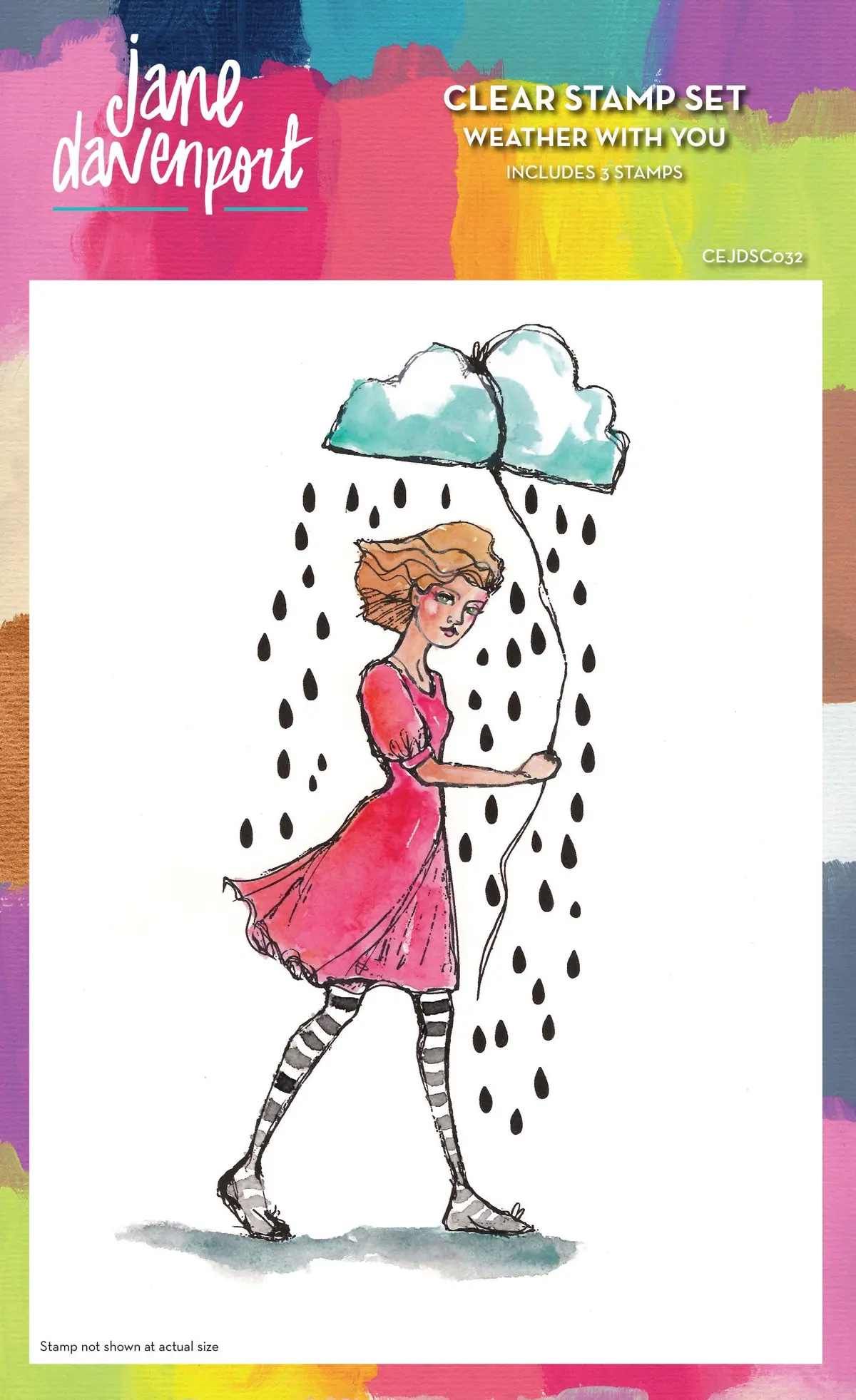 Creative Expressions Jane Davenport Weather With You 6 In X 8 In Clear Stamp Set 1