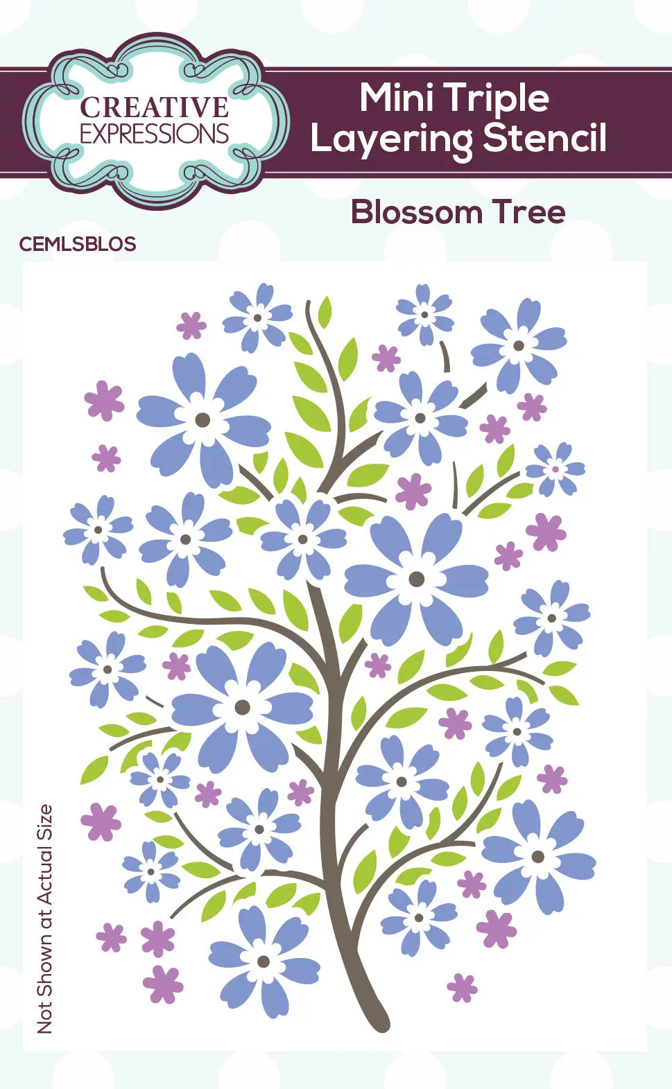 Creative Expressions Blossom Tree Mini Triple Layering Stencil 4 In X 3 In Set Of 3 1