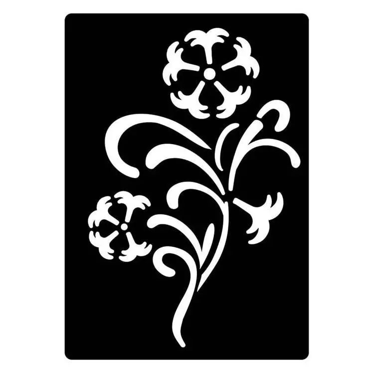 Creative Expressions Mini Stencil Floral Flourish 1