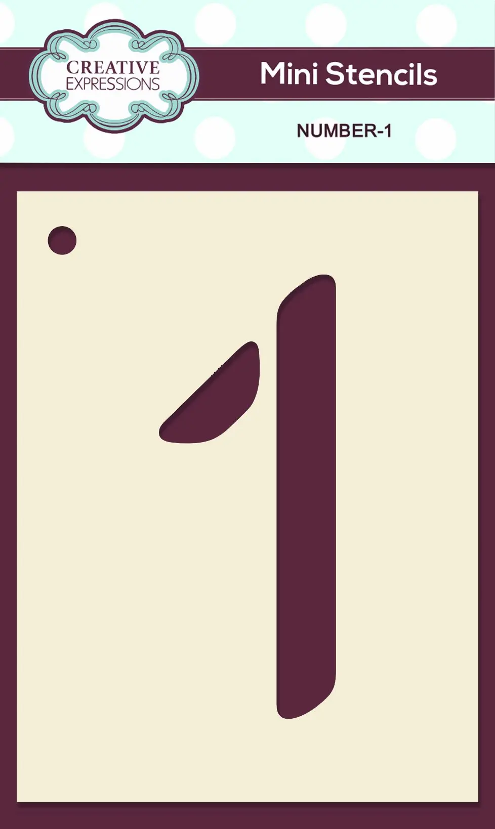 Mini Stencil Numbers 1