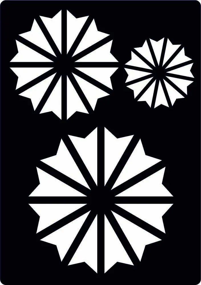 Creative Expressions Mini Stencil Ray Of Light 4.2 In X 3.0 In 1