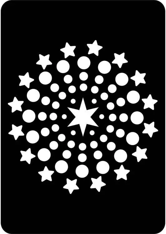 Creative Expressions Mini Stencil Shooting Stars 1