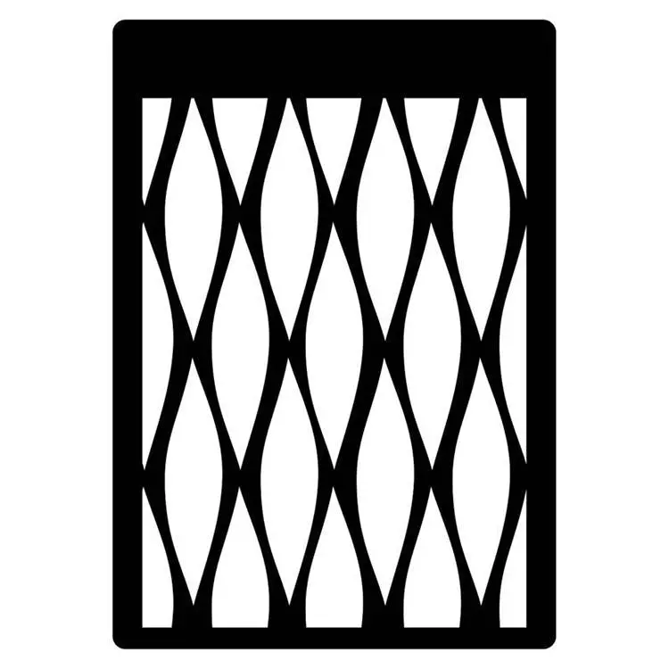 Creative Expressions Mini Stencil Waves 1