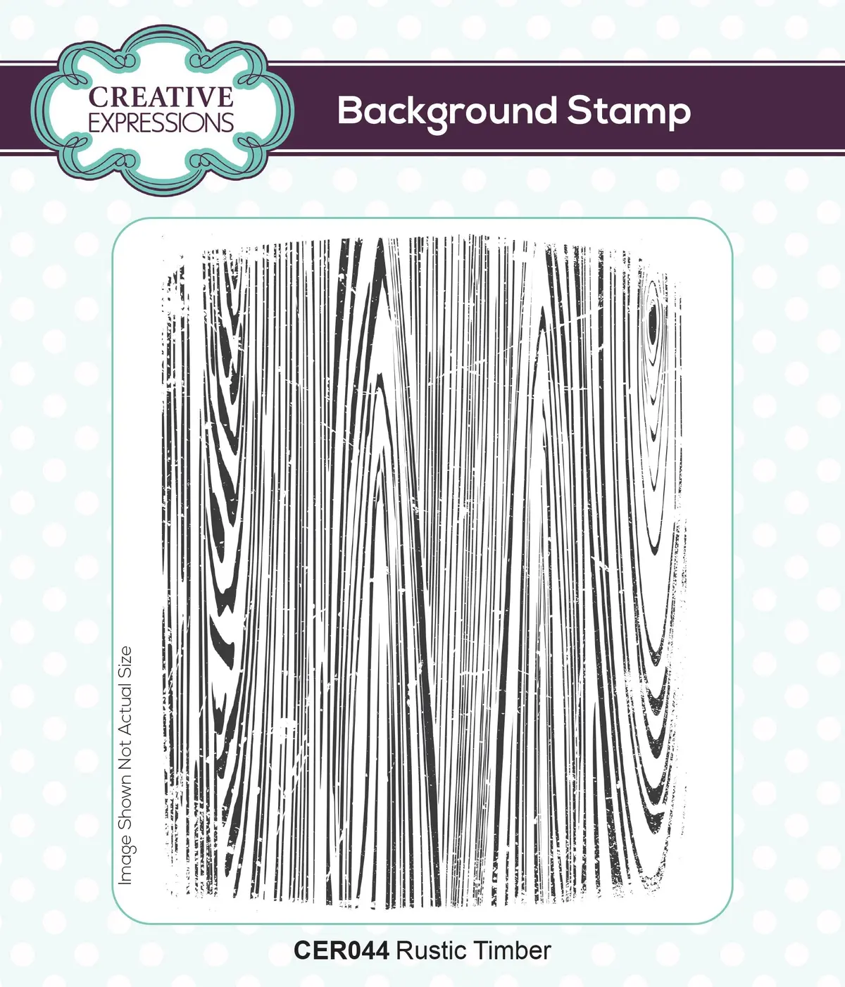Creative Expressions Rustic Timber 5 3/4 In X 4 I/2 In Rubber Stamp 1