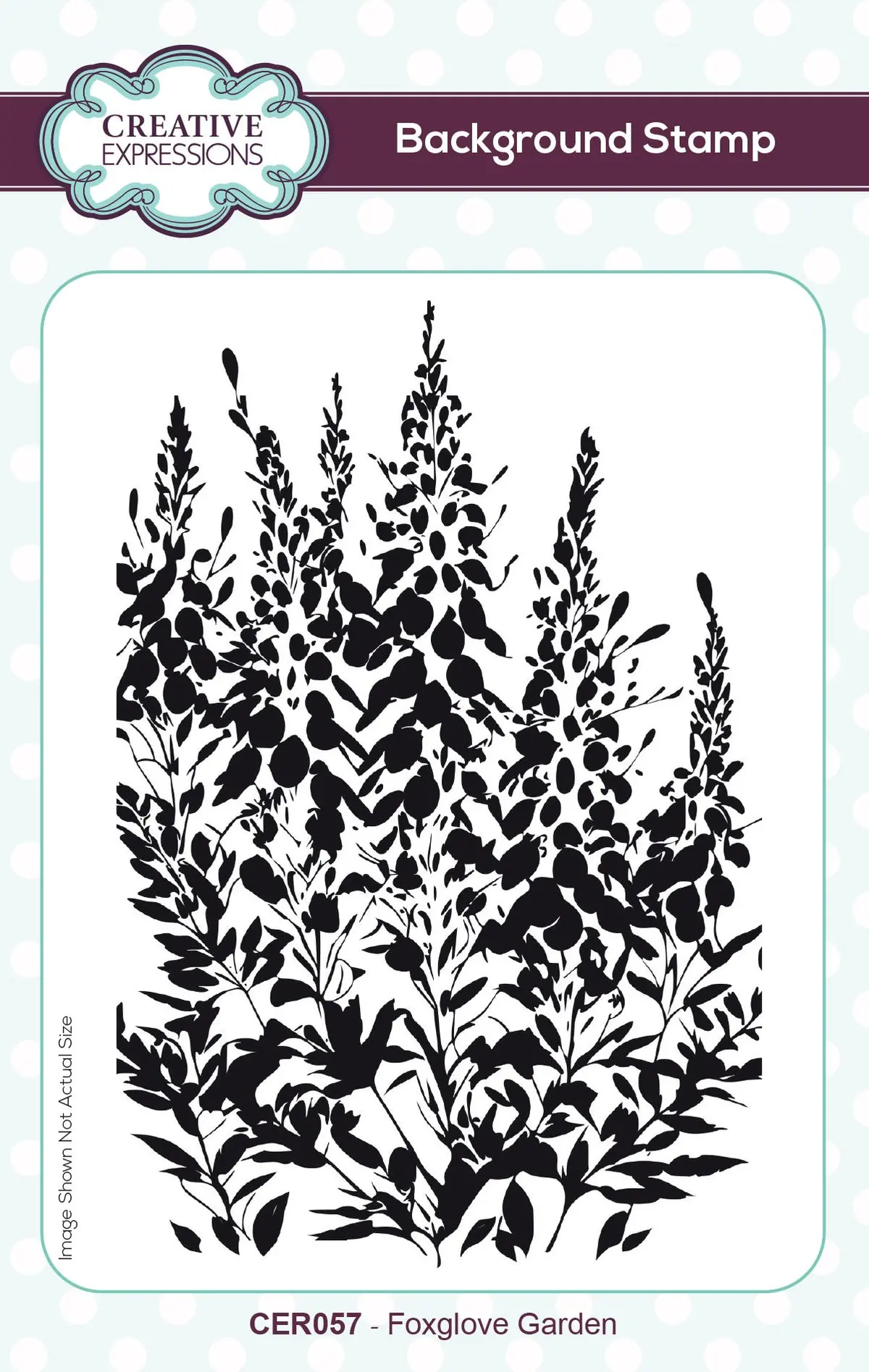 Creative Expressions Foxglove Garden 4 In X 6 In Pre Cut Rubber Stamp 1