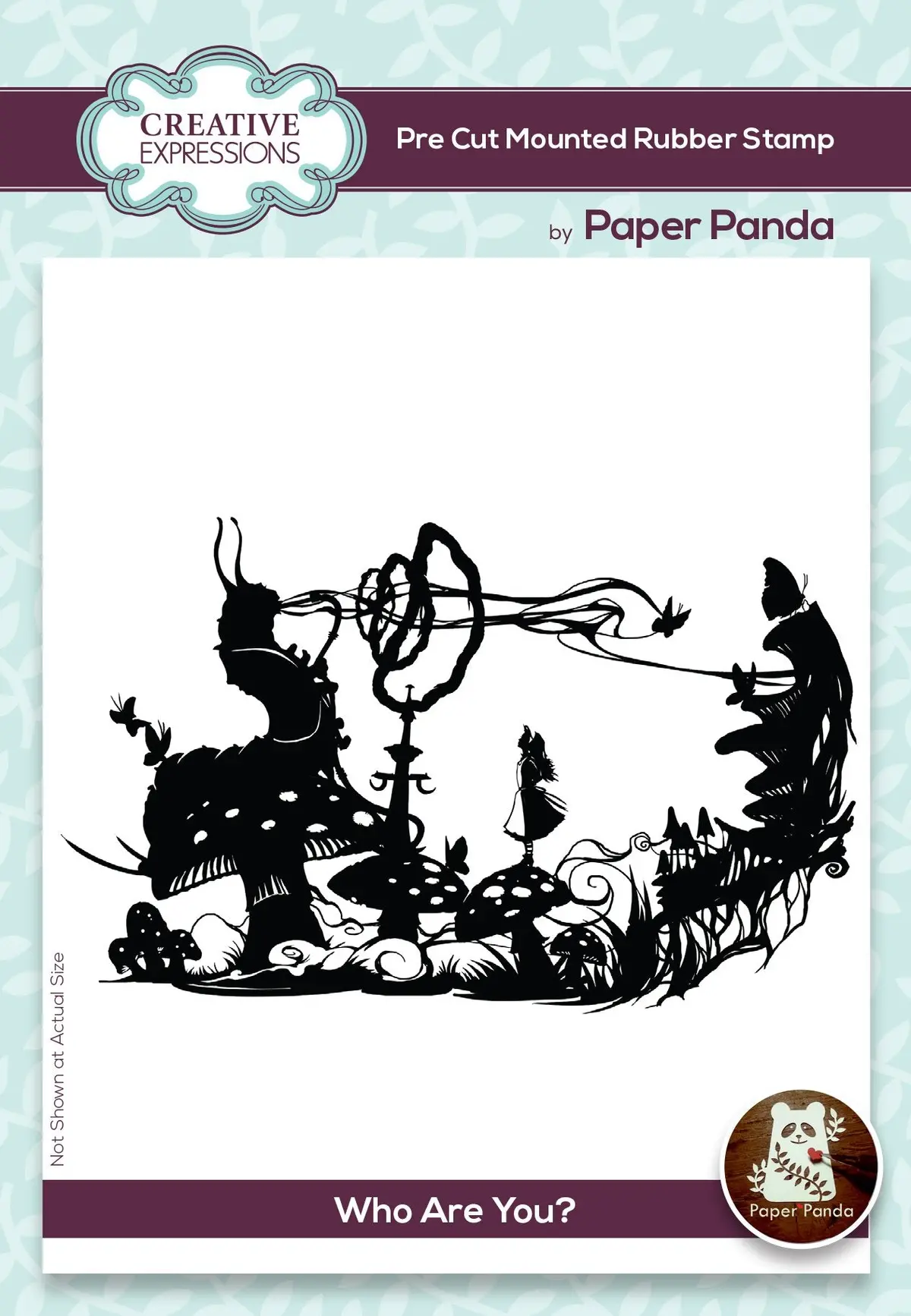 Creative Expressions Paper Panda Who Are You? Pre Cut Rubber Stamp 1