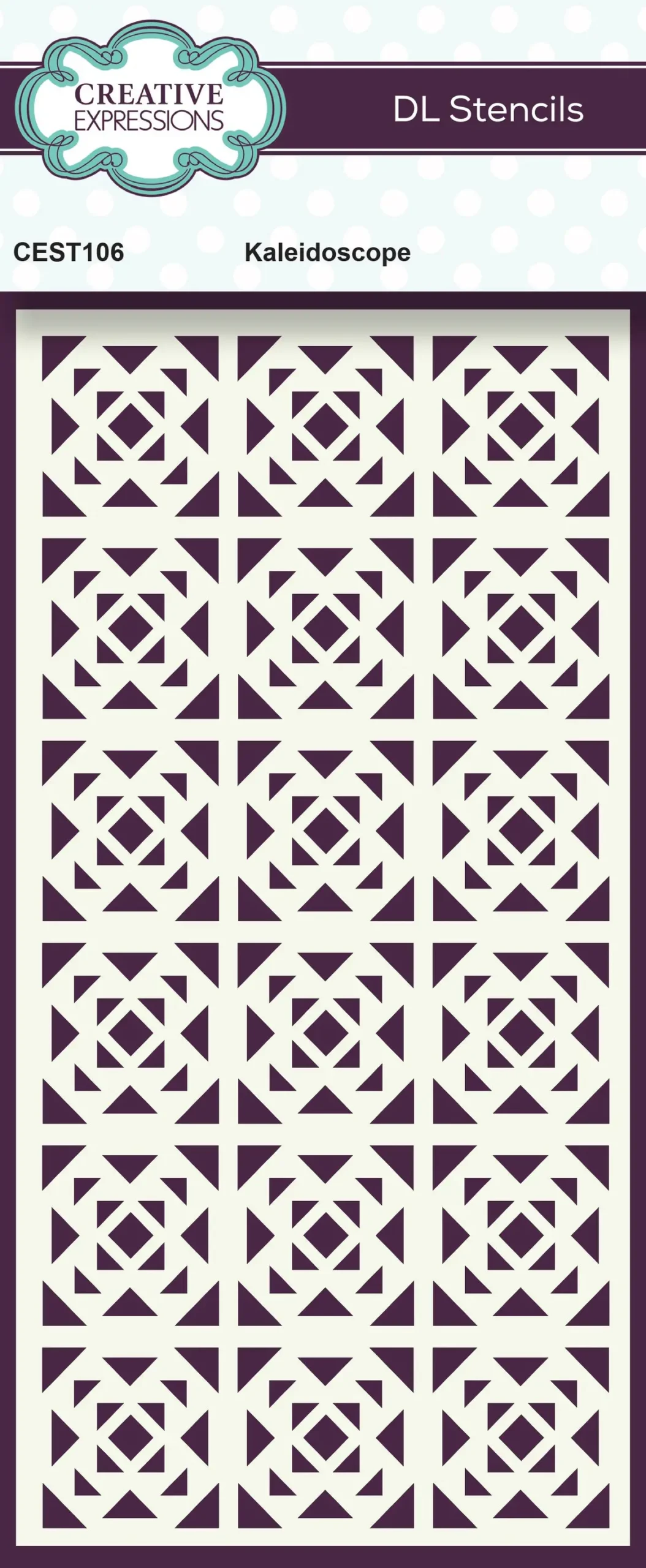 Creative Expressions Kaleidoscope Dl Stencil 4 In X 8 In (10.0 X 20.3 Cm) 1