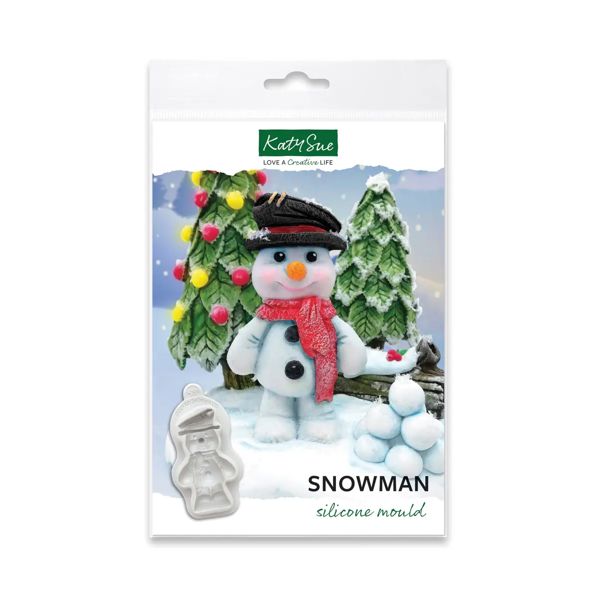 Snowman Silicone Mould 1