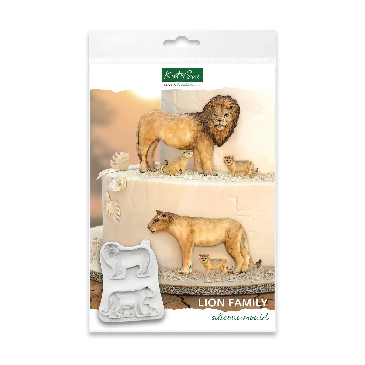 Lion Family Silicone Mould 1