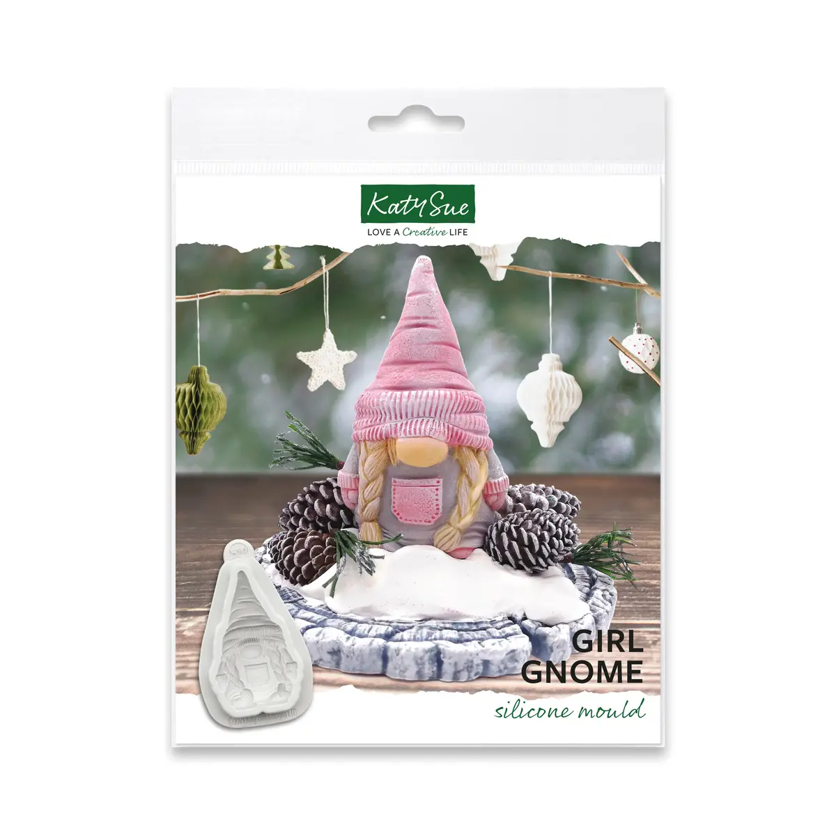 Girl Gnome Silicone Mould 1