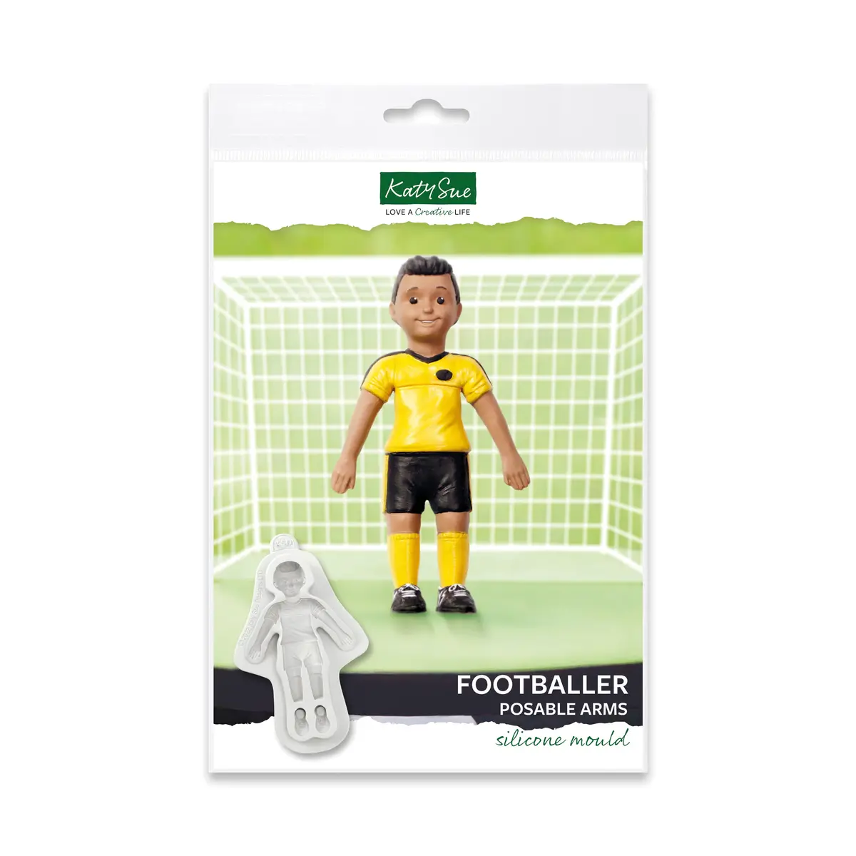 Footballer Posable Arms Silicone Mould 1