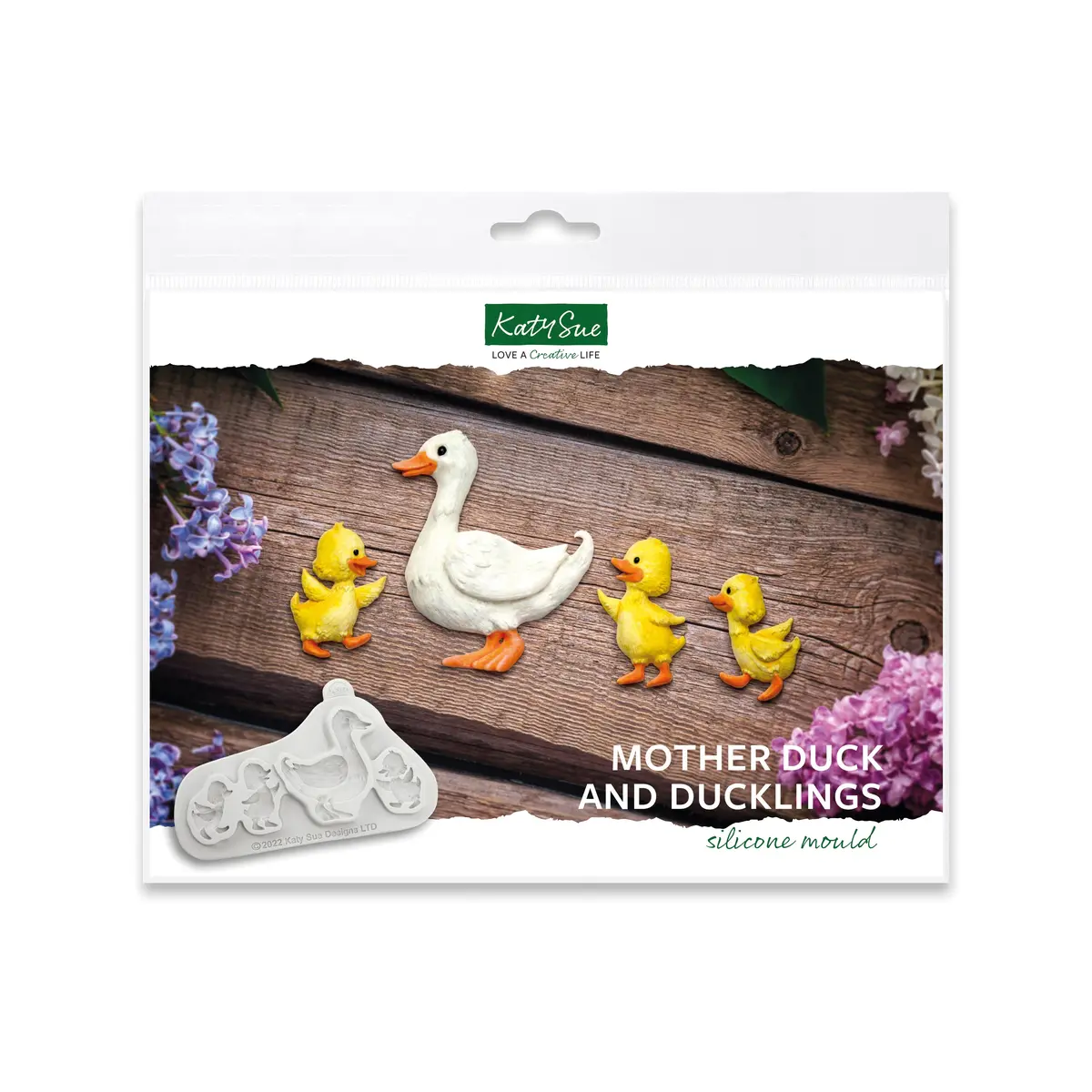 Mother Duck And Ducklings Silicone Mould 1