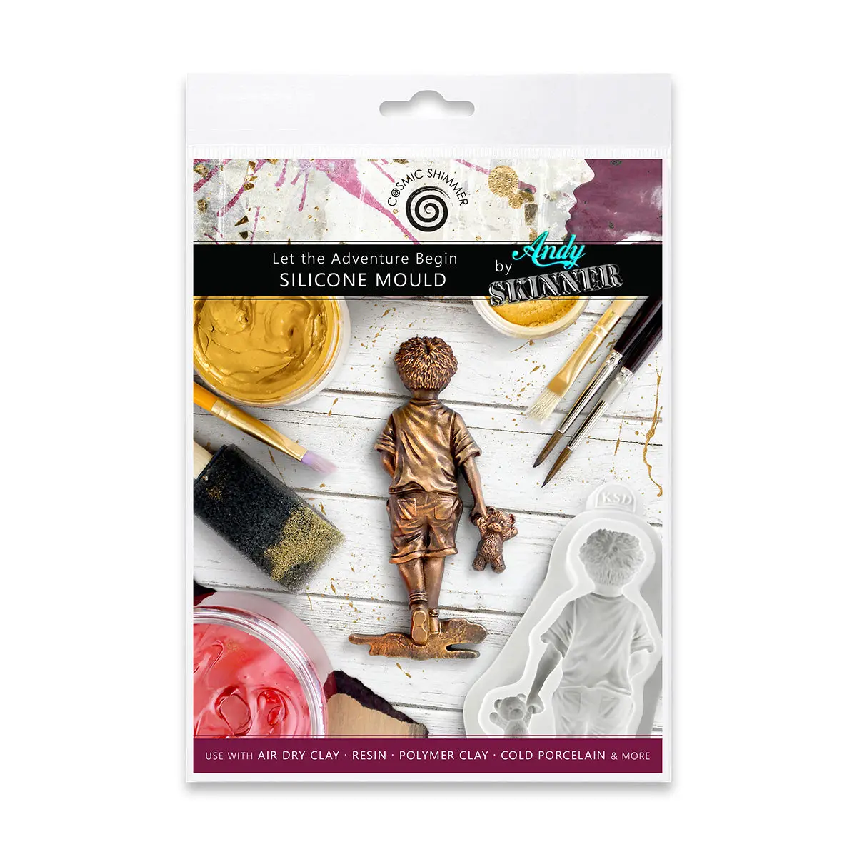Cosmic Shimmer Let The Adventure Begin Silicone Mould By Andy Skinner 1