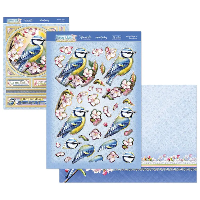 Spring Cheer Deco-Large Set - Beautiful Blue Tit 1