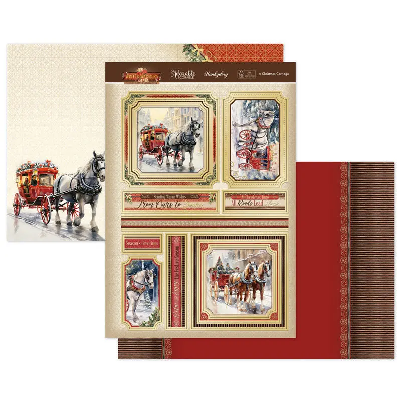 A Christmas Carriage Luxury Topper Set 1