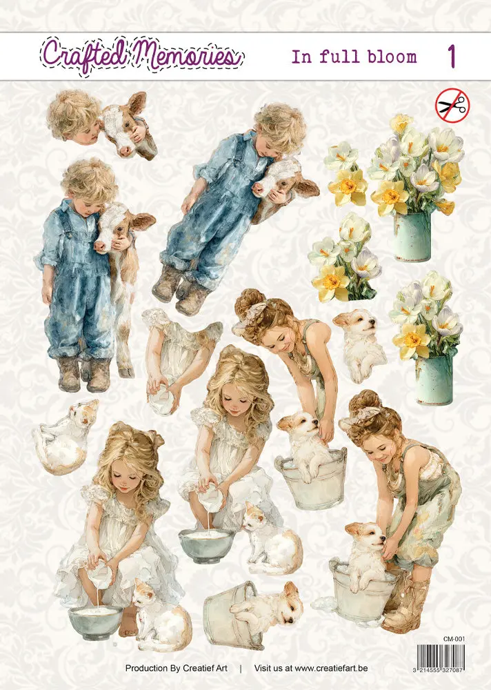 Creatief Art - 3D Die-Cut Sheet - In Full Bloom 1 1