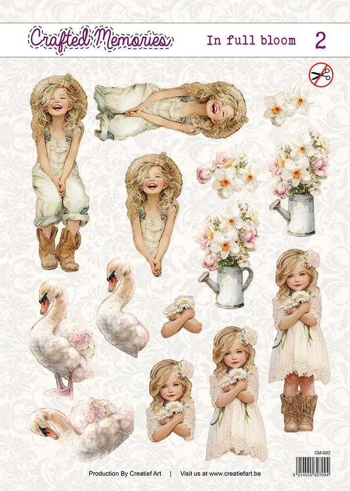 Creatief Art - 3D Die-Cut Sheet - In Full Bloom 2 1