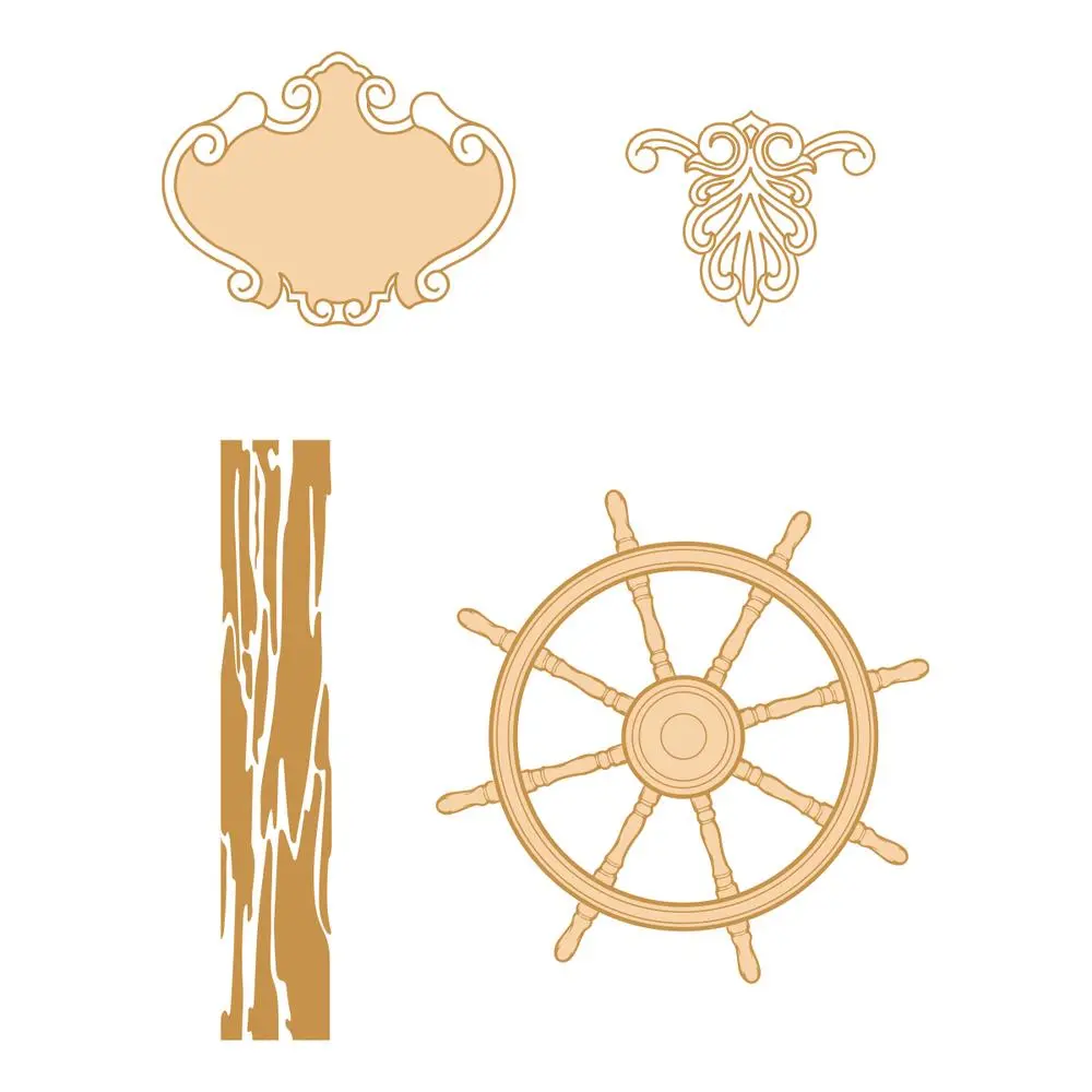 Couture Creations Seaside Girl Navigating Stamp Set 1