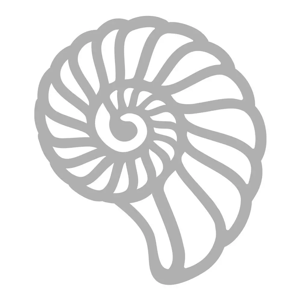 Couture Creations Seaside Girl Swirling Shell Mini Die 1