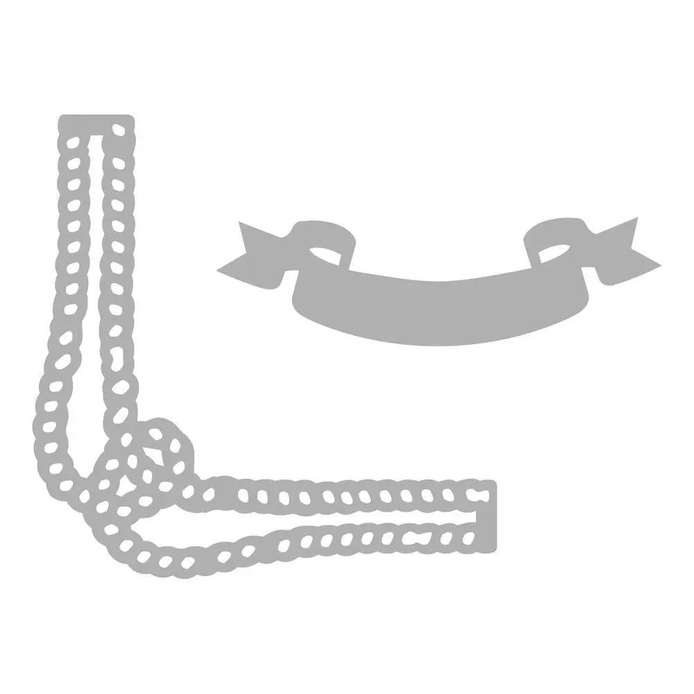 Couture Creations Seaside Girl Rope & Banner Mini Die Set 1