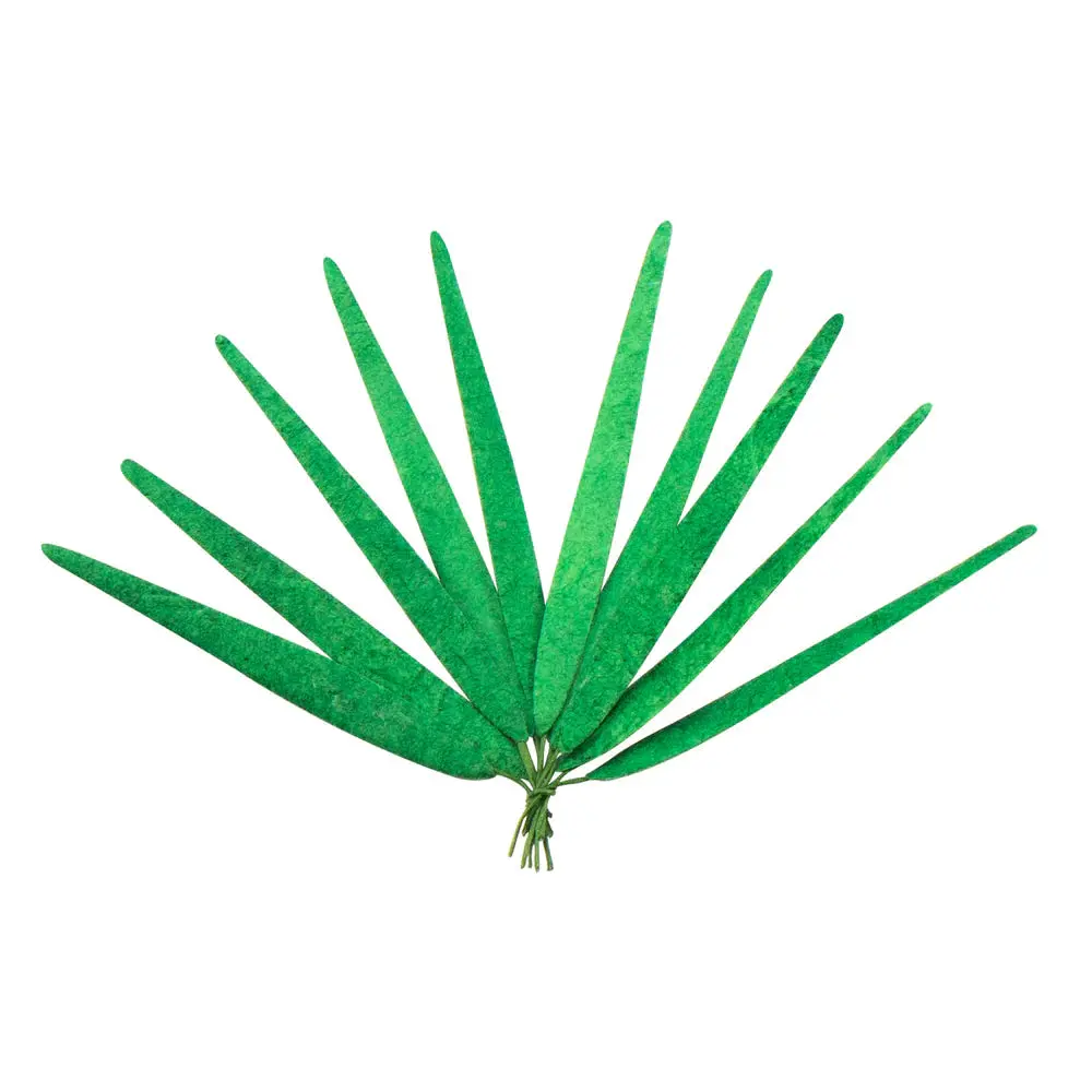 Couture Creations - Lavender Love Paper Grass - Green Mulberry Paper Long Grass (10Pc) 1