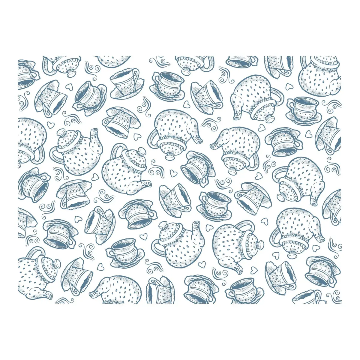 Tea Time Background Photopolymer Stamp Set (1Pc) 1