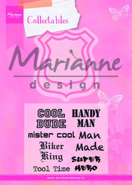 Marianne Design: Collectables Dies & Stamp Set - Shield 1