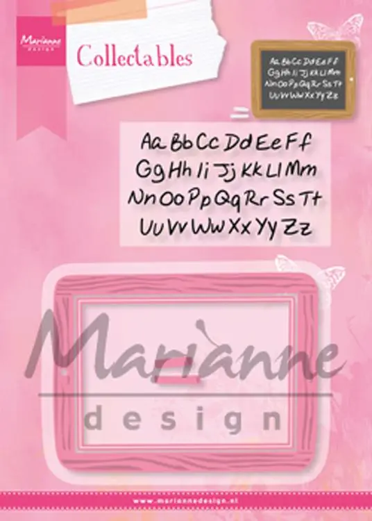Marianne Design: Collectables Die & Stamp Set - School Slate 1