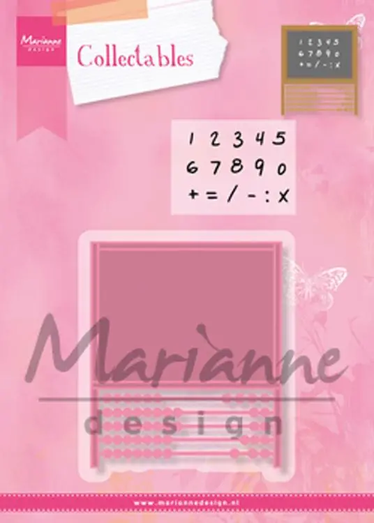 Marianne Design: Collectables Die & Stamp Set - Abacus 1