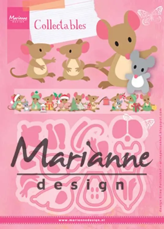Marianne Design Collectables Eline' Mice Family 1