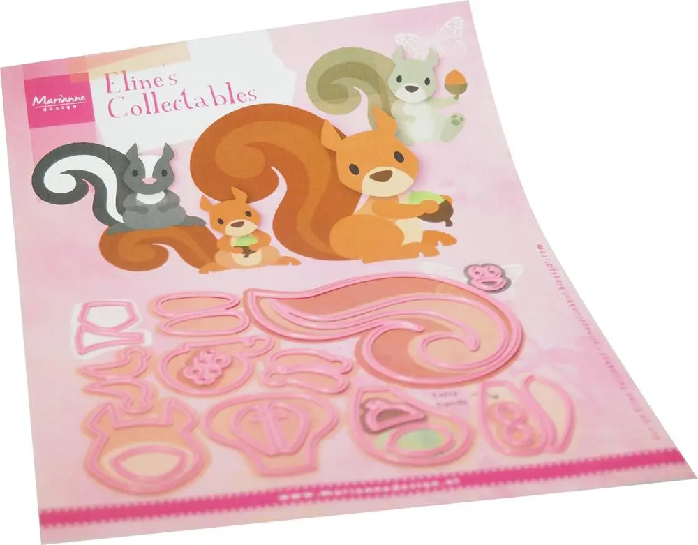 Marianne Design Collectables Die - Eline's Squirrel And Skunk 1