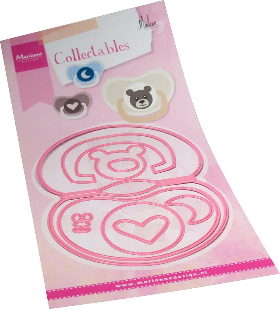 Marianne Design Collectables Die - Bagtopper Pacifier By Marleen 1