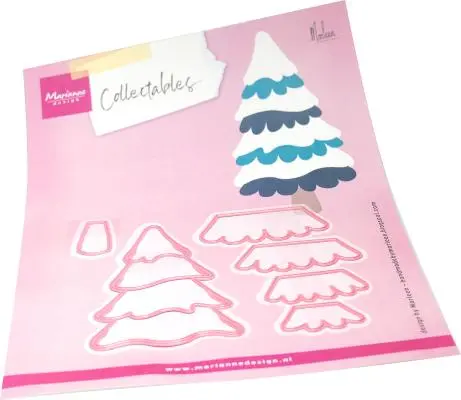 Marianne Design Collectables Die - Snowy Tree By Marleen 1