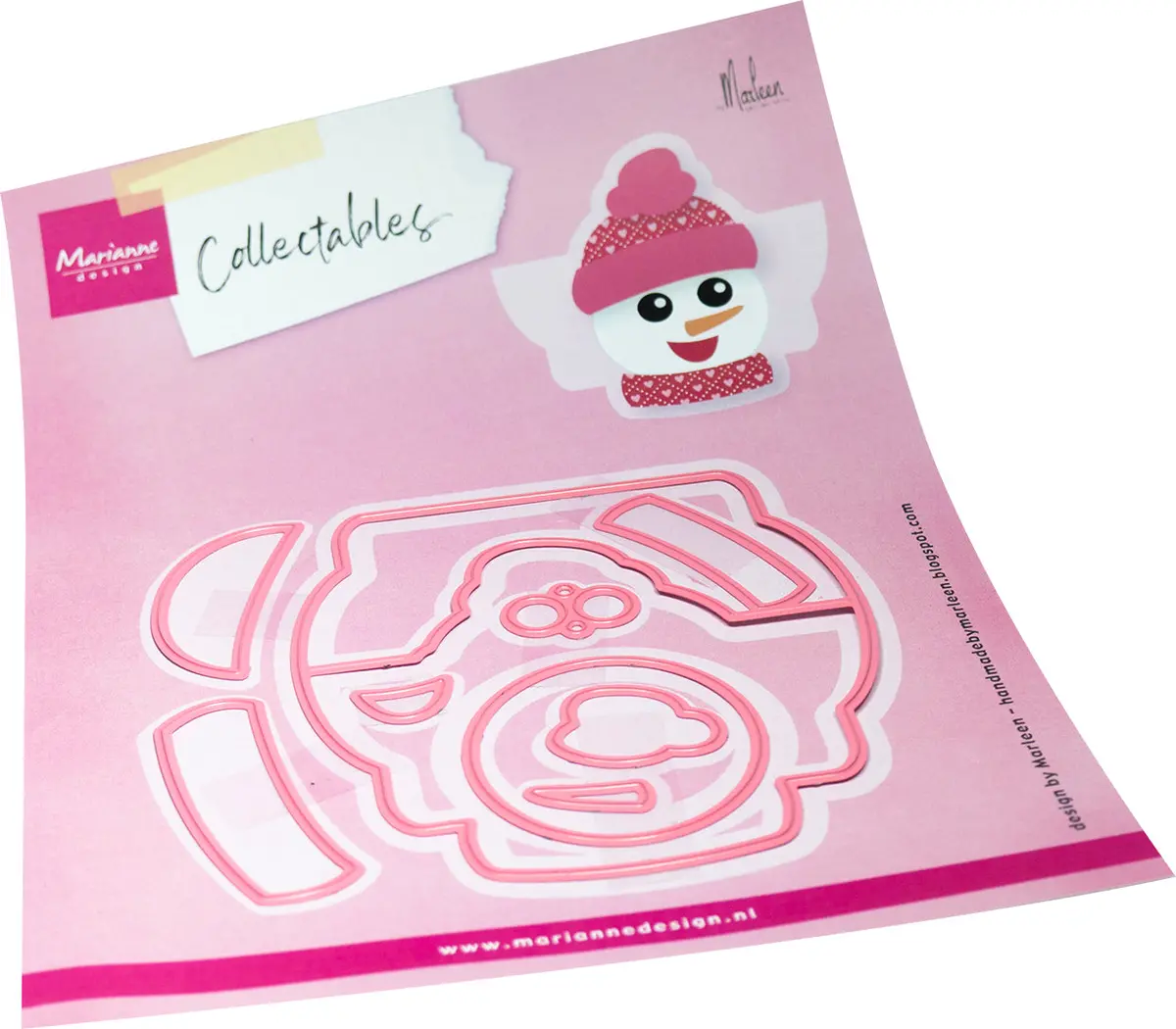 Marianne Design Collectables Die - Bagtopper Snowman By Marleen 1