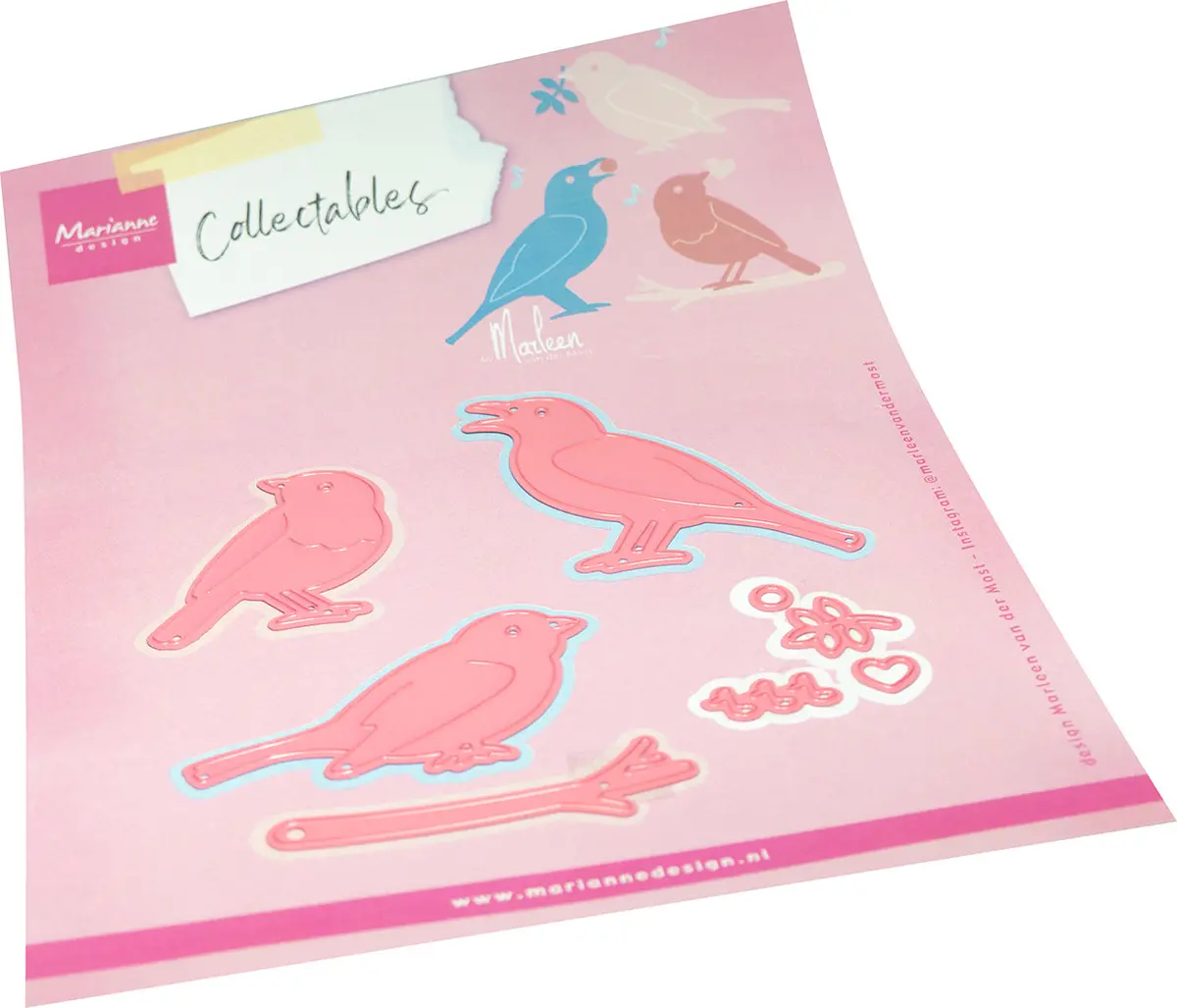 Marianne Design Collectables Die - Birds By Marleen 1